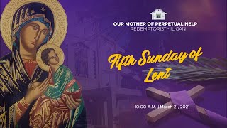 Fifth Sunday of Lent  Online Mass Redemptorist Church March 21 2021 [upl. by Ashatan]