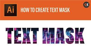 Adobe illustrator  How to create text mask  Graphix Edumentor viral [upl. by Sirois]