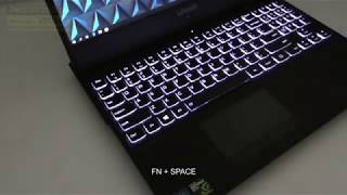 how to turn on backlid on lenovo legion y530 keyboard with backlid turn on off [upl. by Asinla209]