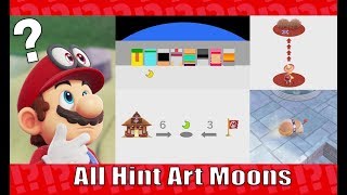 All Hint Art Moons Guide  Super Mario Odyssey [upl. by Akena]