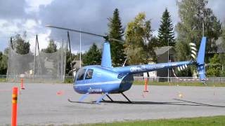 Robinson R44 Startup Takeoff and Landing [upl. by Eldwon]