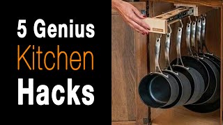 5 Kitchen Storage Solutions That Are Borderline Genius [upl. by Liew]