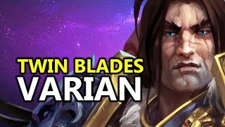 ♥ TWIN BLADES VARIAN  Heroes of the Storm HotS Gameplay [upl. by Greff225]