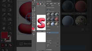 Realistic 3D text effect  Adobe Illustrator [upl. by Laeahcim]