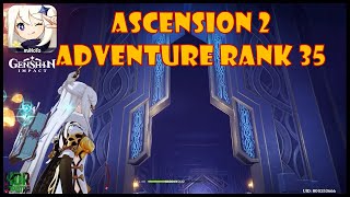 Genshin Impact Adventure Rank 35 Ascension 2 [upl. by Pittel456]