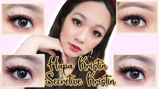 NEW COLOURS HAPA KRISTIN SECRETIVE KRISTIN BEIGEOLIVEDUSK BROWNCREME BROWN ampCOMPARISONSREVIEW [upl. by Airuam]