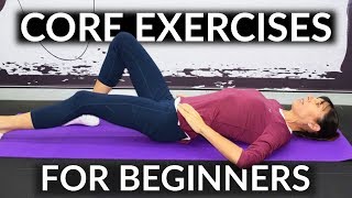 Easy Core Exercises for Beginners Home Routine [upl. by Basil]