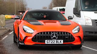 Supercars and Classics leaving a car meet Bicester Heritage Sunday Scramble 2023 [upl. by Marni]