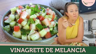 VINAGRETE DE MELANCIA  Como aproveitar a casca da melancia  COZINHATIVIDADE  Receitas fáceis [upl. by Einnus]