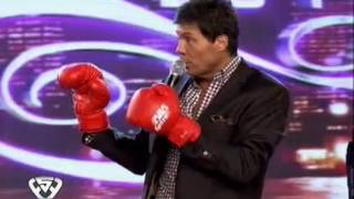 Showmatch 2011  Tito Speranza y Marcelo Tinelli primer round [upl. by Nuahsal]