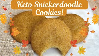 Keto Snickerdoodle Cookies Gluten free Low carb amp Sugar free [upl. by Davie]