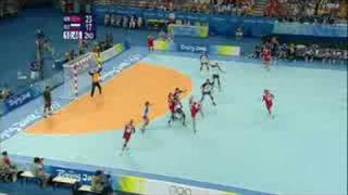 Norway vs Russia  Womens Handball  Beijing 2008 Summer Olympic Games [upl. by Glovsky]