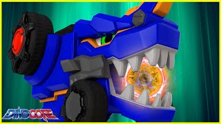 Dinocore Super Dino Power  2 Min Dinosaur Robot Animation 🦸‍♂️ Power Rangers Cartoon Superheroes [upl. by Dulla]