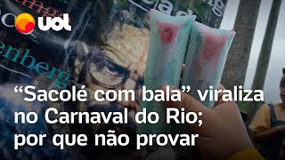 Sacolé com bala viraliza no Carnaval do Rio por que você não deve provar [upl. by Tamara]