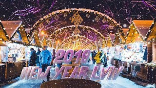 Новий рік Львів зима 2019 Новорічна подорож New Year Lviv Ukraine winter Львов Lwow [upl. by Inaliel]