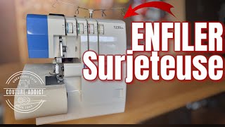 Comment ENFILER une SURJETEUSE LIDL Pfaff Element 1230 OL ✂️ [upl. by Longawa274]