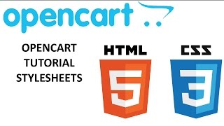 OpenCart Tutorial Part 2  StyleSheets [upl. by Gianina125]