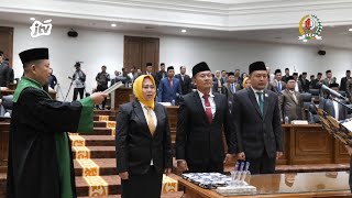 Pengambilan SumpahJanji Jabatan Pimpinan DPRD Bojonegoro Masa Jabatan 2024 2029 [upl. by Sokcin947]