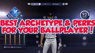 BEST SKILL SET amp PERKS FOR YOUR BALLPLAYER IN MLB THE SHOW DIAMOND DYNASTY ROAD TO THE SHOW RS [upl. by Assyle708]