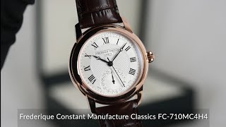 Frederique Constant Manufacture Classics FC710MC4H4 [upl. by Gisser]