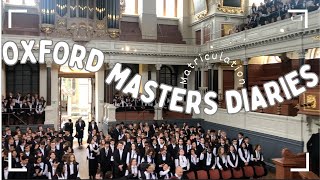 Oxford University Matriculation  MSc Vlog Throwback [upl. by Irvin471]