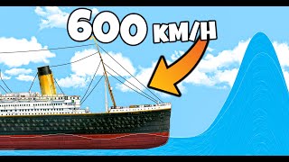 ❄️ TITANIC 600KMH KONTRA TSUNAMI [upl. by Nilyarg]