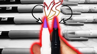 Mildliner Brush Pen VS Tombow Brush Pen 👍WHO WILL WIN👎 [upl. by Neevan]