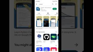 how to download pydroid 3 in android for python programming  shorts [upl. by Arrimat]