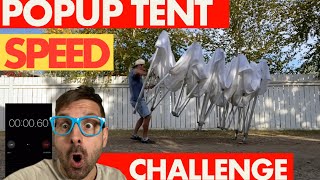 How To Setup Costco 10x 20 Aluminum Ez Up Tent  Popup Tent Setup Tutorial Challenge [upl. by Nawad]