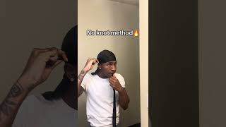 How to tie a duragNo Knot Method 360waves durag [upl. by Lohner]