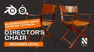 Directors Chair BlenderSubstancePainter [upl. by Nolyad]