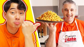 Uncle Roger Review CRAZY ITALIAN CHEF Egg Fried Rice [upl. by Amrita]