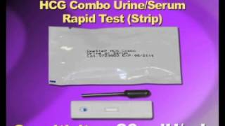 HCG Combo Urine Serum Rapid Test Strip [upl. by Wilkins51]