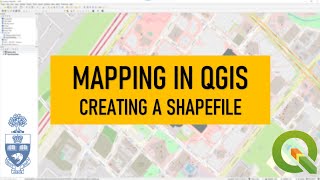 Mapping in QGIS Creating a New Shapefile [upl. by Eceirehs]