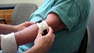 Tennis elbow How to apply BandIt forearm brace for lateral epicondylitis [upl. by Behlke]