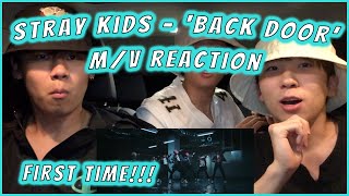 Stray Kids quotBack Doorquot MV Reaction  first time watching them [upl. by Ned640]