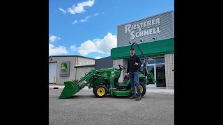 Low Monthly Payments on John Deere Compact Utility Tractors  Riesterer amp Schnell [upl. by Acirej362]