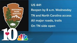 NPS Newfound Gap Road expected to reopen by Wednesday [upl. by Elatnahc]