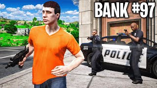 I Robbed 100 Banks in GTA 5 RP [upl. by Esaele239]