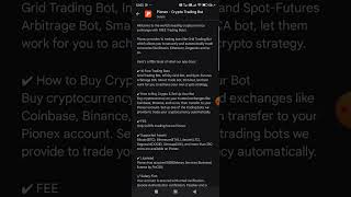 Pionex crypto trading bot  Shanza tech [upl. by Odnomor]