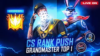 GRANDMASTER TOP 2 CS RANK Push Raistar amp GyanSujan Is Live free fire [upl. by Irim]