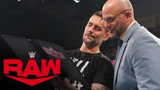 FULL SEGMENT  CM Punk comes facetoface with Rollins in brand decision Raw Dec 11 2023 [upl. by Atterys483]