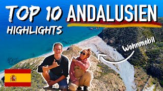 TOP 10  HIGHLIGHTS ANDALUSIEN  SPANIEN im WINTER  mit dem Wohnmobil  Travel Guide Andalucia [upl. by Ynattir135]