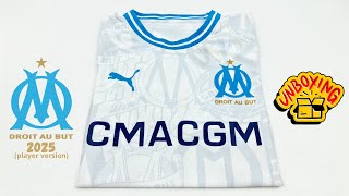 OM maillot concept quotlégendequot 2025 player version Unboxing  ASMR [upl. by Naylor]