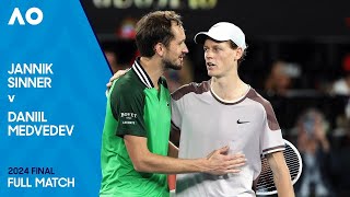 Jannik Sinner v Daniil Medvedev Full Match  Australian Open 2024 Final [upl. by Ertnom]