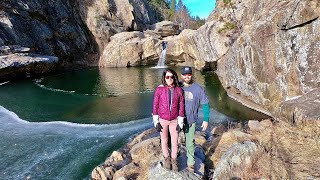 Hippie Hole Hike to a hidden waterfall amp swimming hole in the Black Hills Keystone South Dakota 4K [upl. by Zeculon]