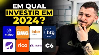 QUAL A MELHOR CORRETORA PARA INVESTIR EM 2024 GUIA DEFINITIVO [upl. by Alberto]