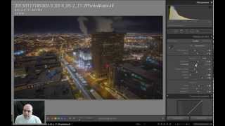 Lightroom 5  Édition HDR 02  Vue nocturne sur Québec [upl. by Chaunce471]