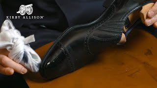 ASMR Polishing Shoes To Mirror Shine In 4K  Mirror Shine  Gaziano amp Girling Churchills [upl. by Swigart]