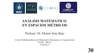 Análisis Matemático en Espacios Métricos Introducción al Análisis Funcional Clase 30 15102021 [upl. by Fabyola]